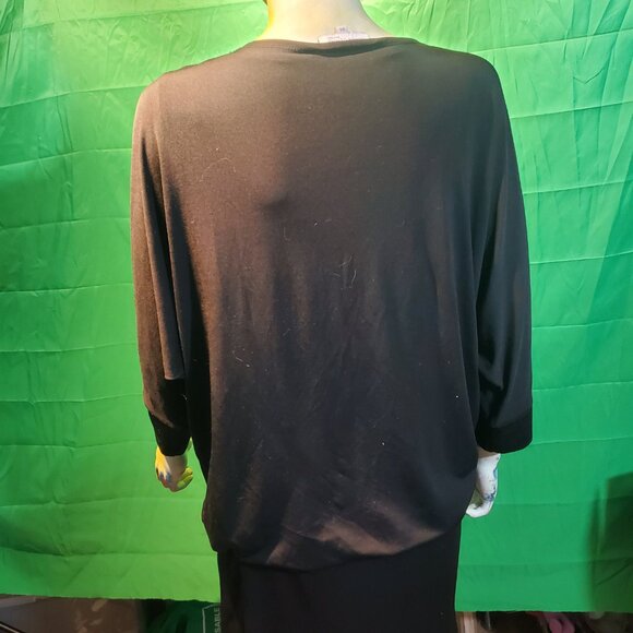 Marie Claire tunics baggy woman Large black long sleeves - Picture 10 of 14